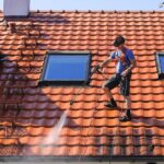 Dachreinigung mit Hochdruckreiniger